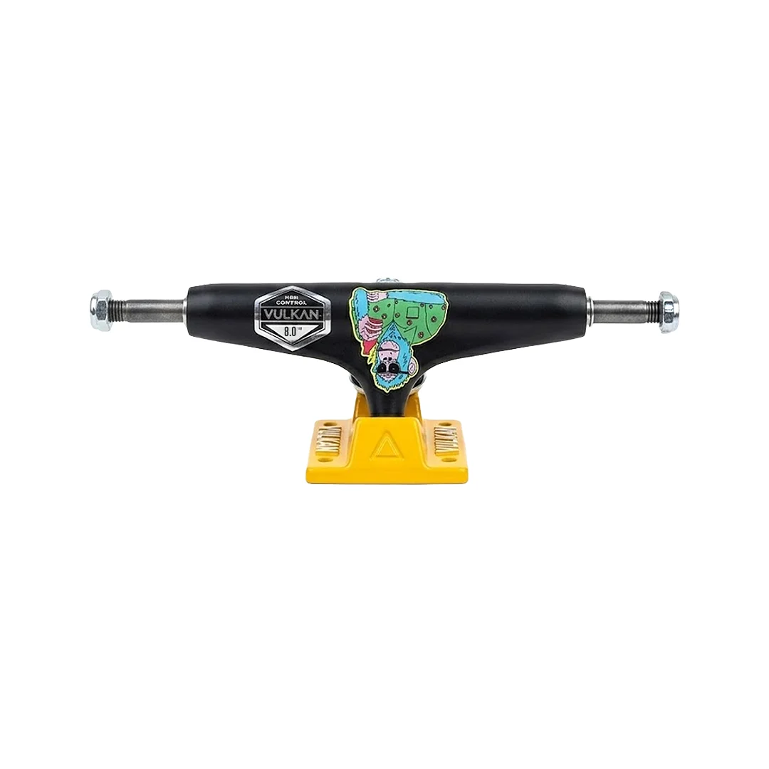Trucks Vulkan Simio Negro Amarillo 8"
