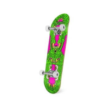 Patineta-Glitch-Skull-Verde-Rosa-8.25-1