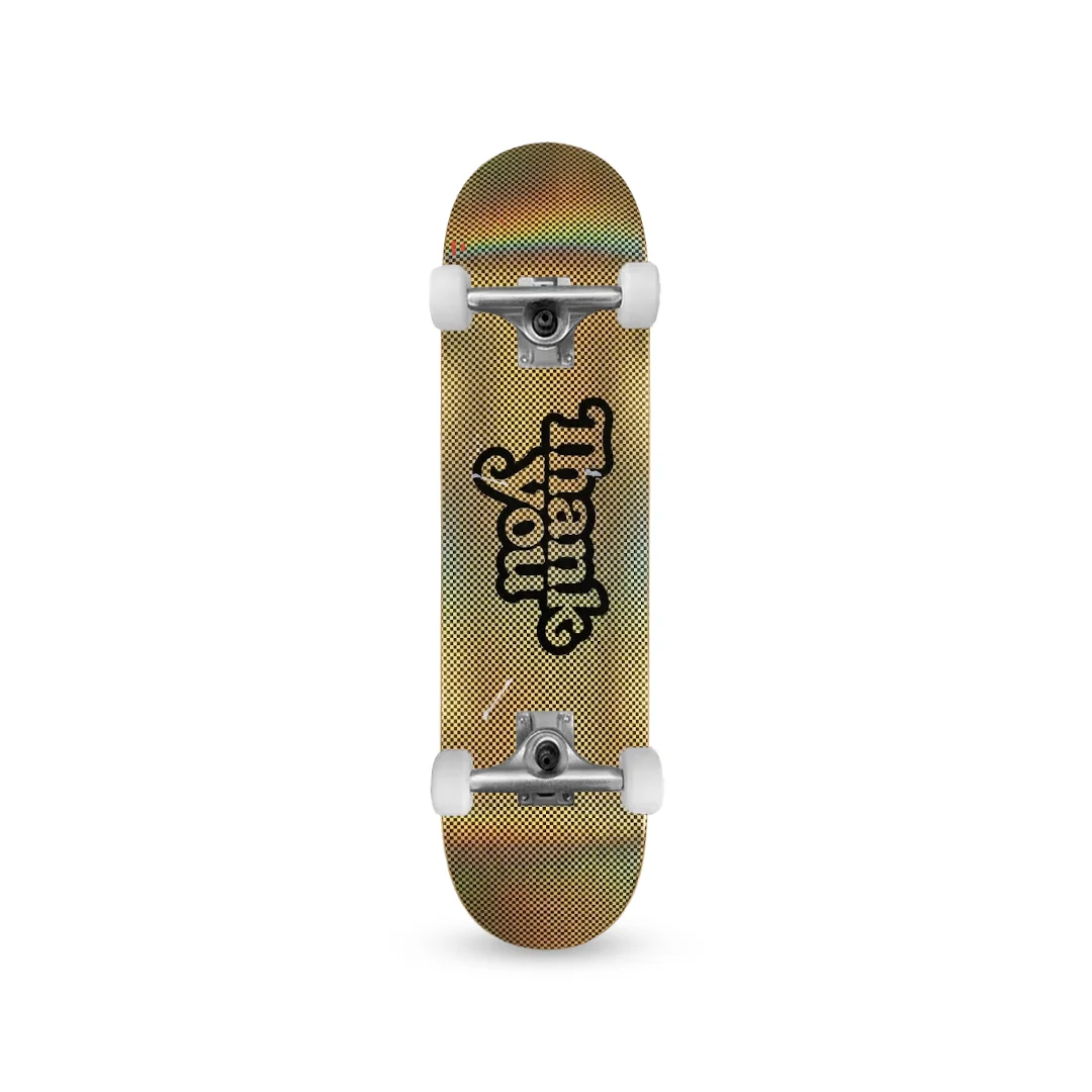 Patineta Armada Thank You Logo Gold Chess 8.25" (Raspada)