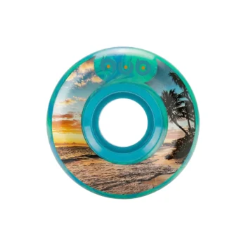 Ruedas HUB Cónicas Playa 100A Verde Azul Swirl 54mm