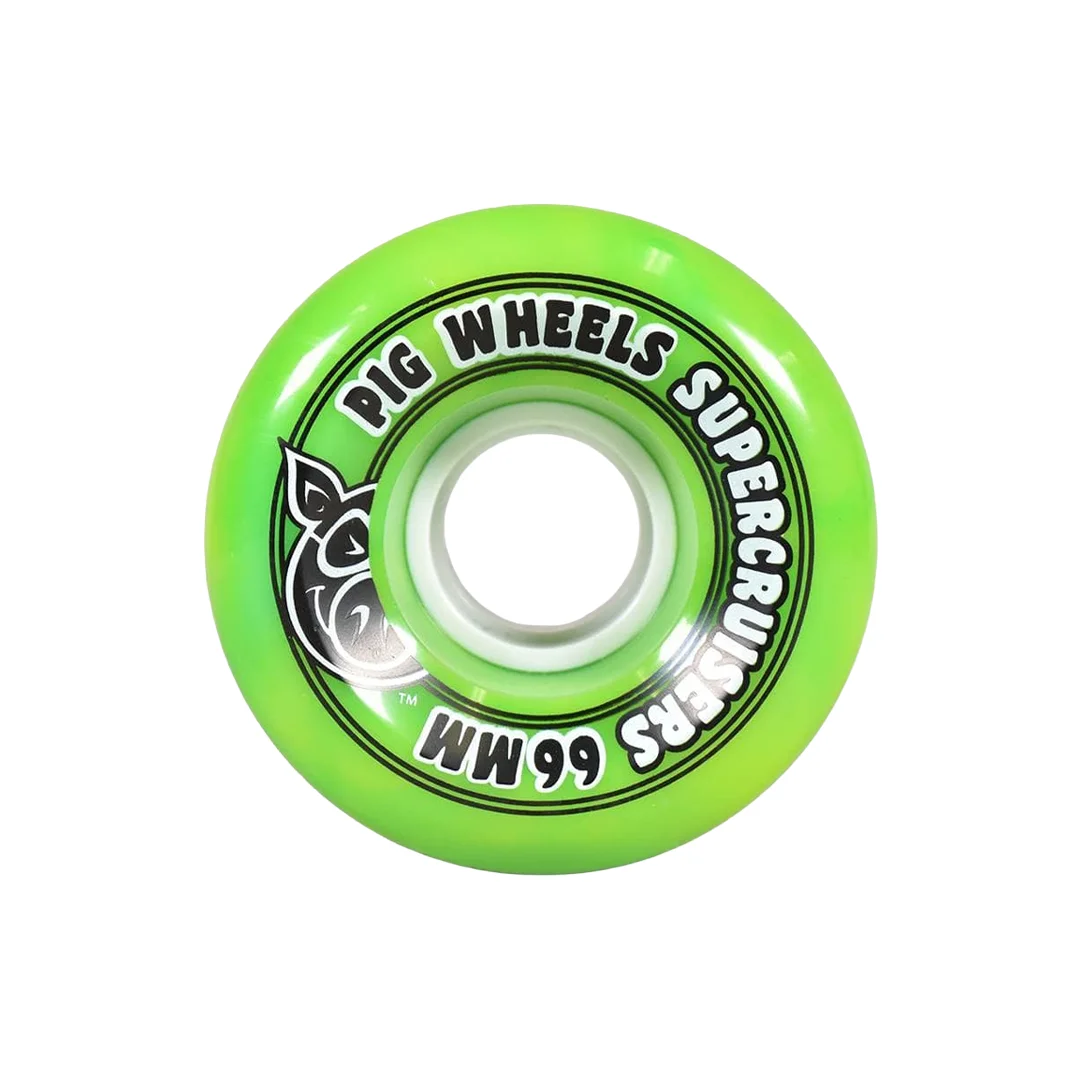 Ruedas Pig Super Cruiser Green 85A 66mm