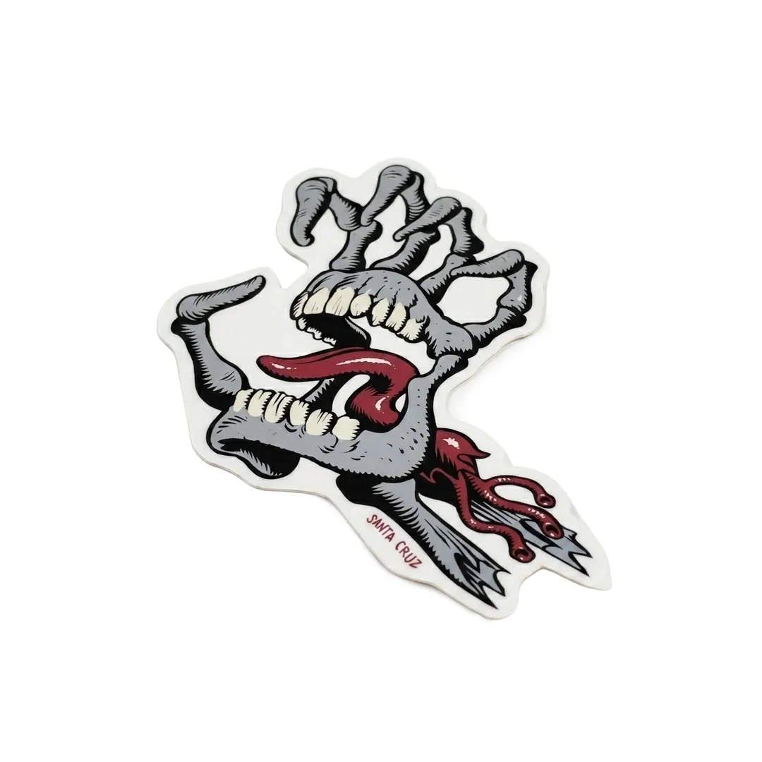 Sticker Santa Cruz Bone Hand 12x7 cm - Imagen 2