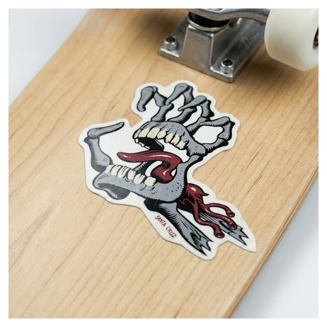 Sticker Santa Cruz Bone Hand 12x7 cm - Imagen 3