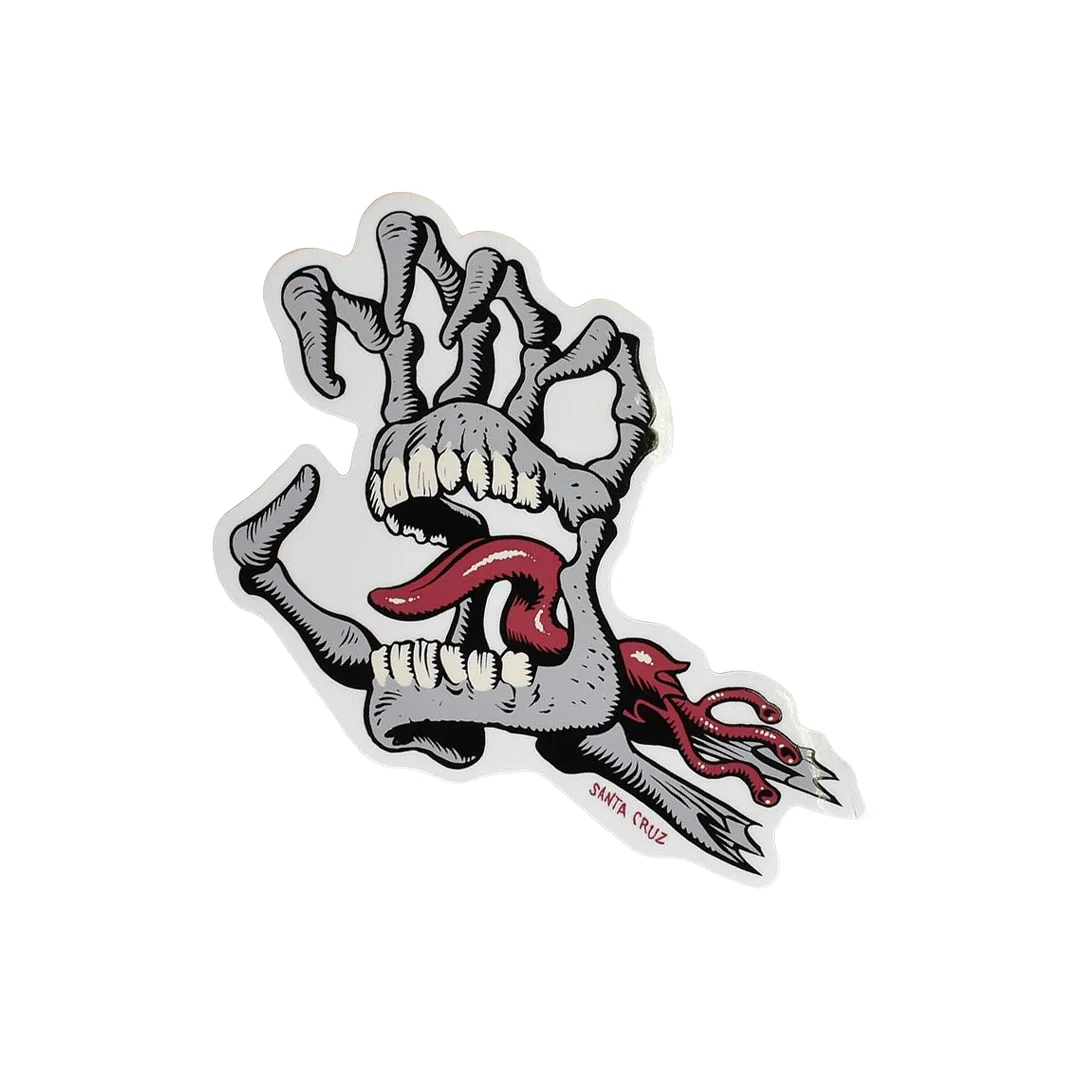 Sticker Santa Cruz Bone Hand 12x7 cm