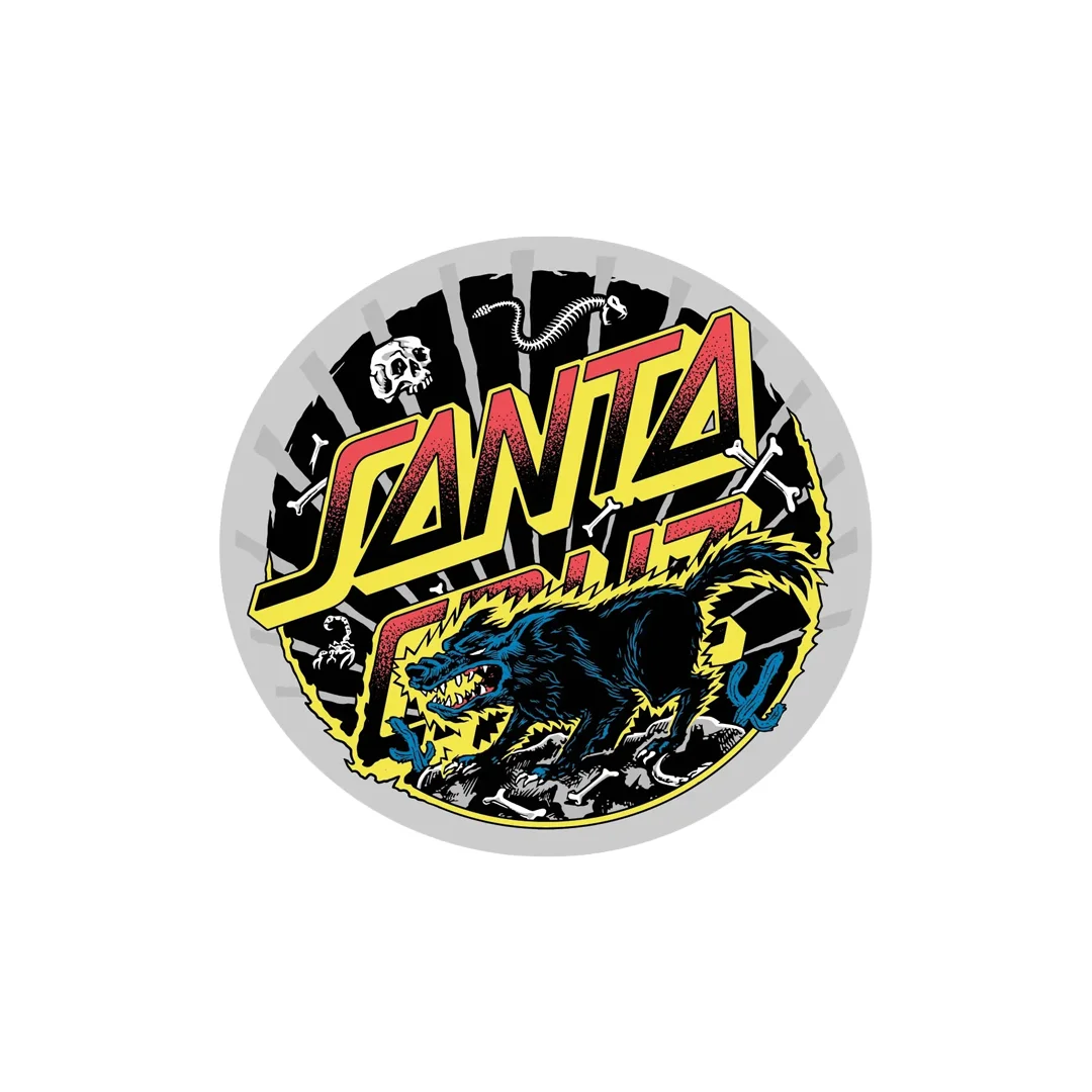 Sticker Santa Cruz Kendall Wolf Dot 10x7cm