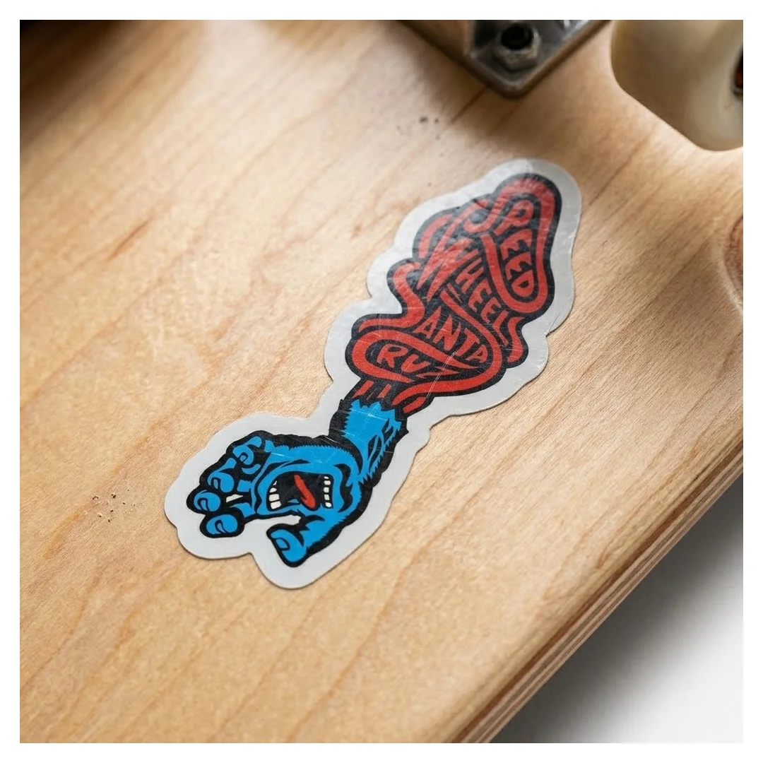 Sticker Santa Cruz Speed Wheels Hand 6cm - Imagen 3