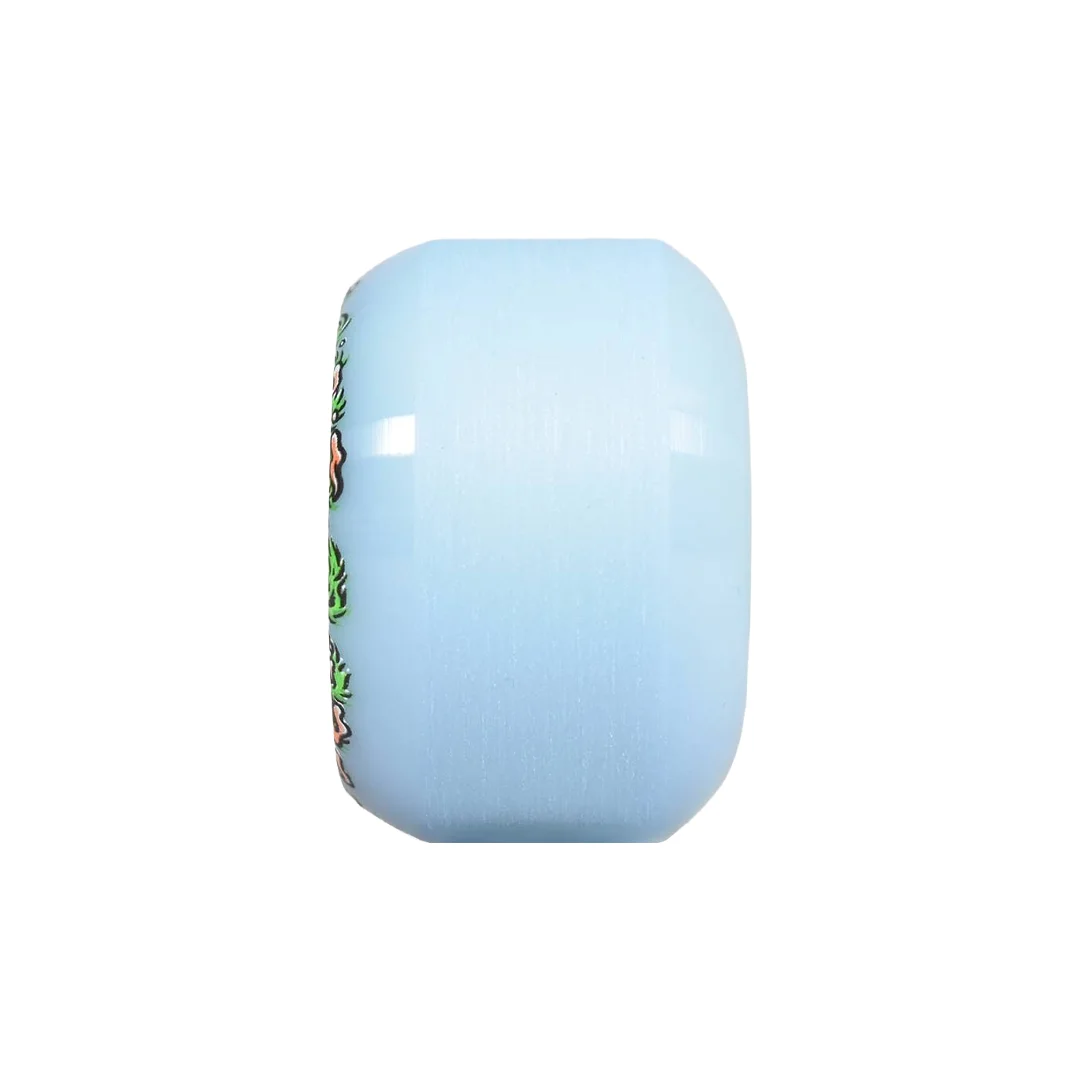 Ruedas Slime Balls Hairballs 50-50 95A White Blue 53mm - Imagen 2
