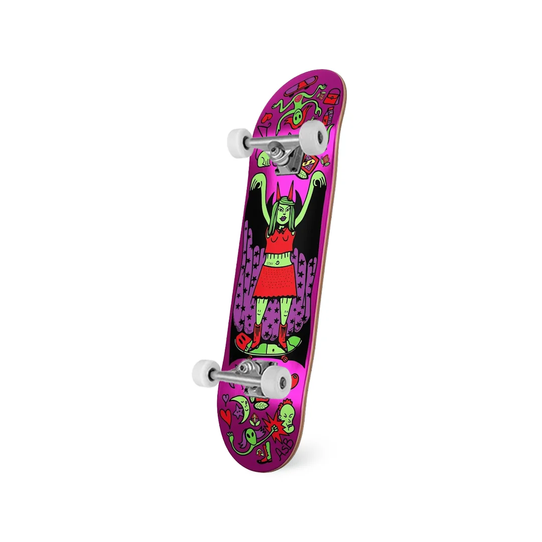 Patineta Armada Alebrije Diablilla Neon 8" - Imagen 2