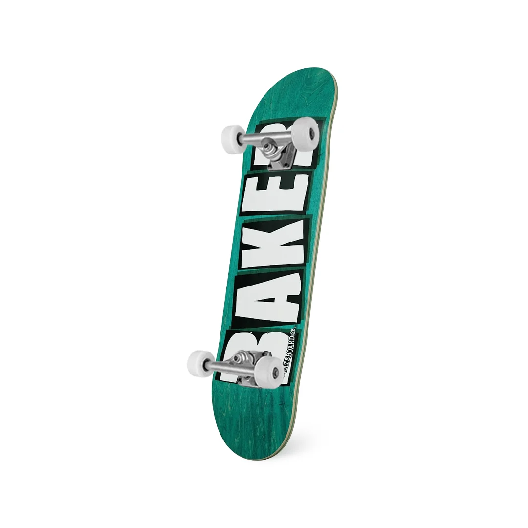 Patineta Armada Baker Brand Logo Veneers B2 Turquoise 8.25" - Imagen 2