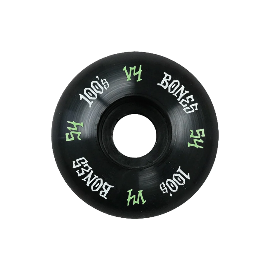 Ruedas Bones V4 100A Negras 54mm