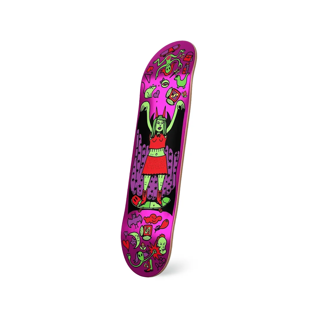 Tabla Alebrije Diablilla Neon 8" - Imagen 2