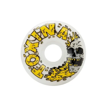 Ruedas Tóxina Cónicas Skull Yellow 101A 54mm