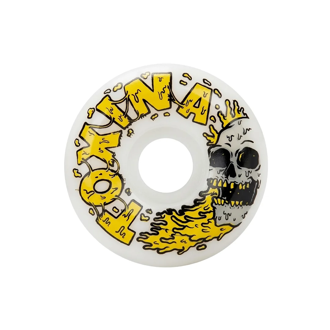 Ruedas Tóxina Cónicas Skull Yellow 101A 54mm